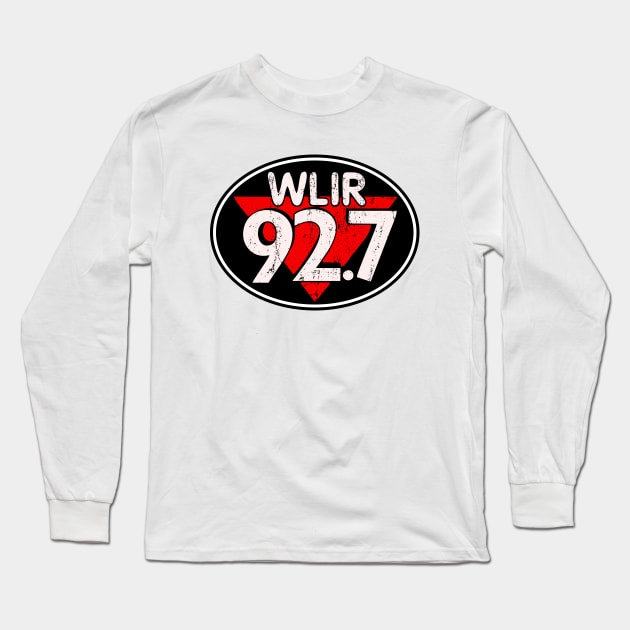 WLIR Radio Station Long Sleeve T-Shirt by The Moon Child